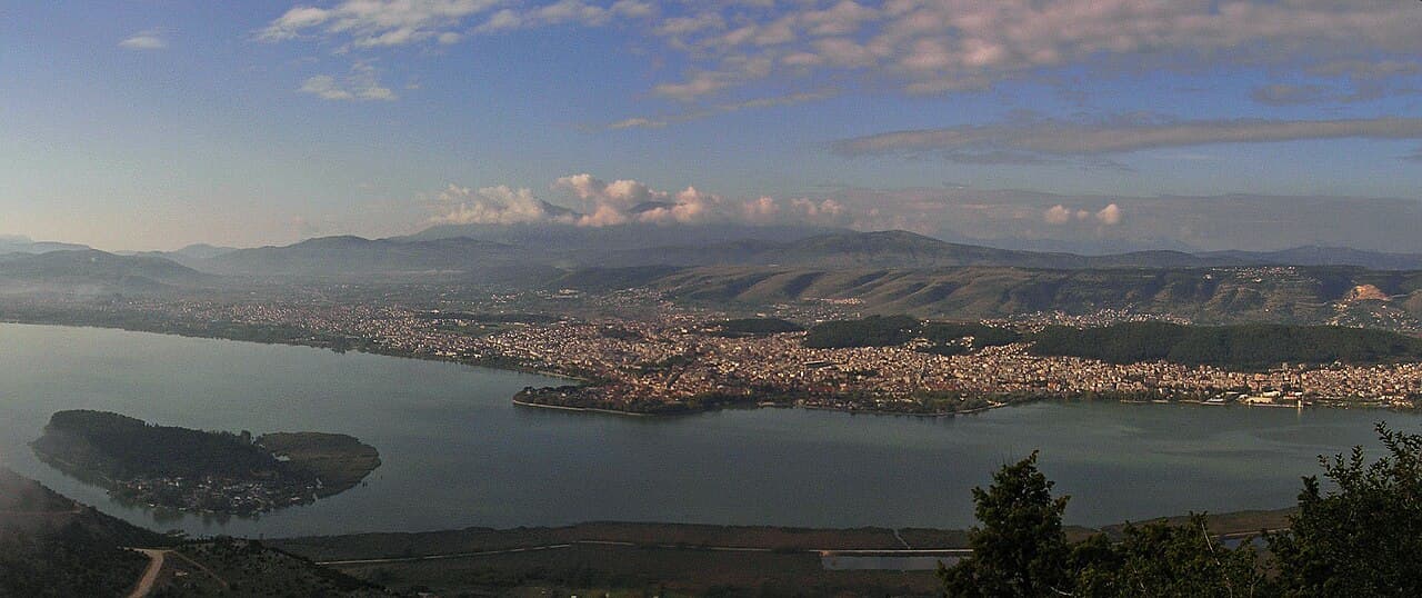 Ioannina and Lake Pamvotida panorama
